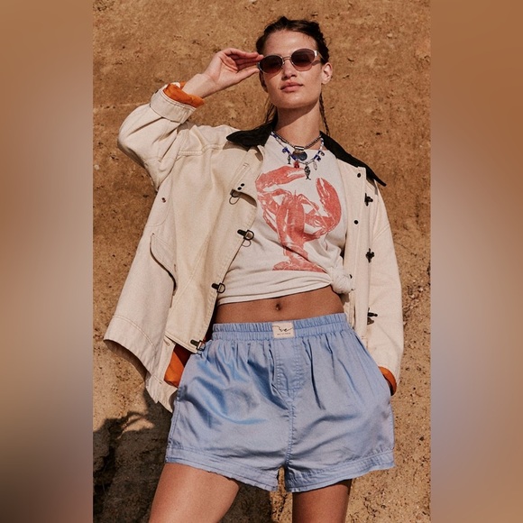 We The Free Pants - Day to Day Boxer NWOT placid blue